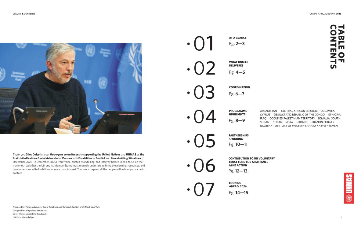 UNMAS Annual Report 2025-2