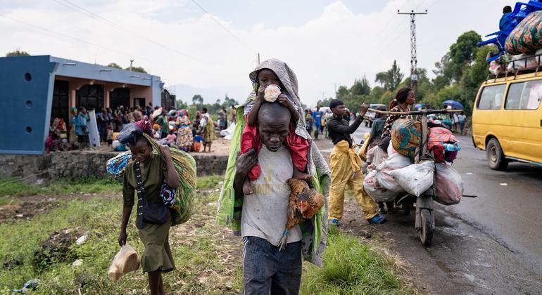 Goma, dans l'est de la République démocratique du Congo, compte plus de 2 millions d'habitants, dont au moins 500.000 déplacés.