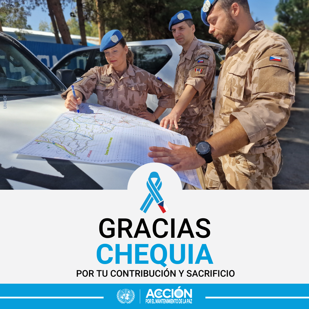 Gracias, República Checa, por su servicio y sacrificio