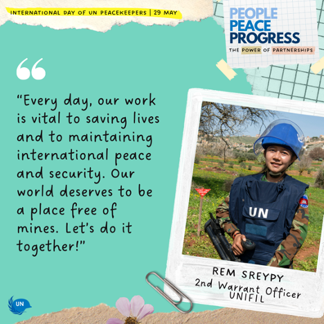 Rem Sreypy on demining in south Lebanon